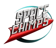 Space Chimps title screen for Nintendo DS